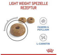 Darstellung von Hunde Trockenfutter mit Fasern und Psyllium sowie L-Carnitin
