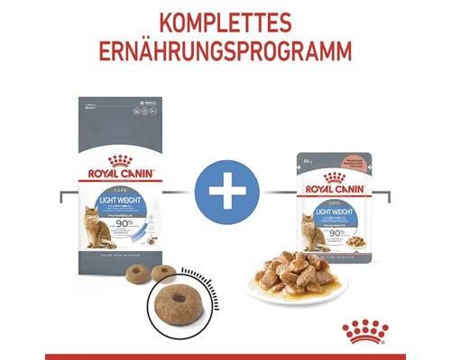 Royal Canin Light Weight Katzennahrung Komplettpaket mit Trocken- und Nassfutter
