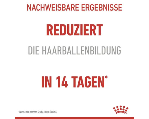 Reduzierte Haarballenbildung in 14 Tagen