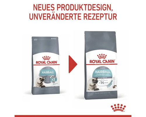 Royal Canin Katzenfutter Hairball Pflege, neues Produktdesign