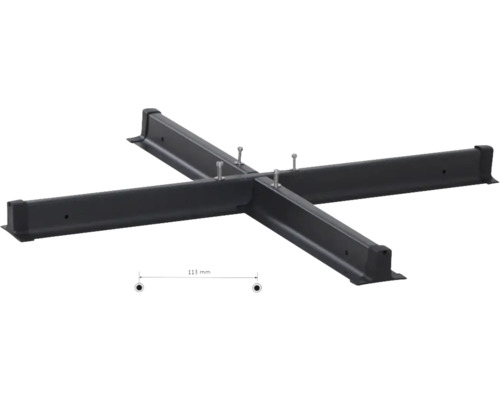 Kreuzfuß für Sonnenschirme mit Schrauben