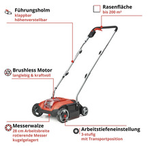 Akku Vertikutierer/Lüfter Einhell Power X-Change GC-SC 18/28 Li ohne Akku und Ladegerät-thumb-6 Akku Vertikutierer/Lüfter Einhell Power X-Change GC-SC 18/28 Li ohne Akku und Ladegerät-thumb-6
