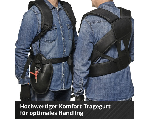 Komfort Tragegurt für Rasentrimmer für optimales Handling