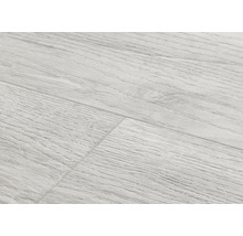 Nahaufnahme von hellem Laminatboden mit Holzstruktur