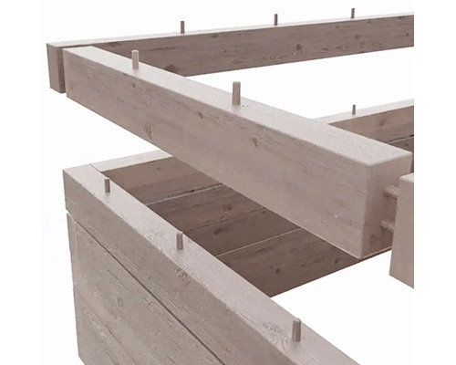 Holzrahmenkonstruktion mit Holzstiften