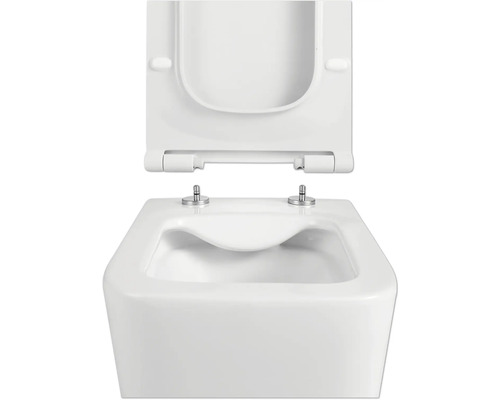 Keramik-WC mit offenem Toilettendeckel