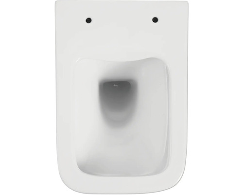 Wand-Tiefspül-WC aus Keramik, Aufsicht