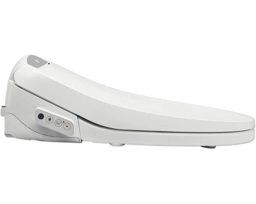 Weißer Dusch-WC-Aufsatz für die Toilette