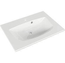 Waschtisch aus Sanitärkeramik mit Hahnloch und Überlauf