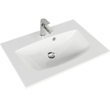 Badmöbelset 2-teilig Pelipal Sunline 300 BxHxT 67 x 49,9 x 48 cm Frontfarbe sangallo grau mit Waschtisch Mineralmarmor Griff chrom SET-164-004