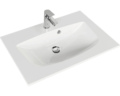 Waschtisch mit Armatur für das Badezimmer