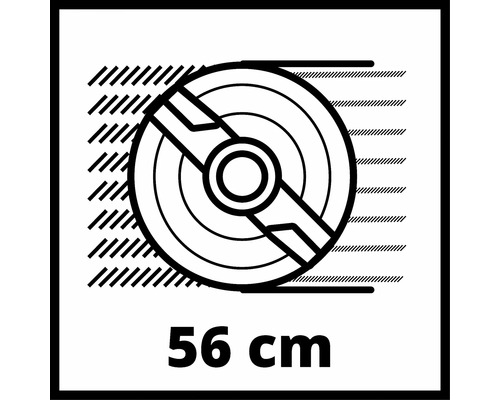 Symbol für 56 Zentimeter Schnittbreite