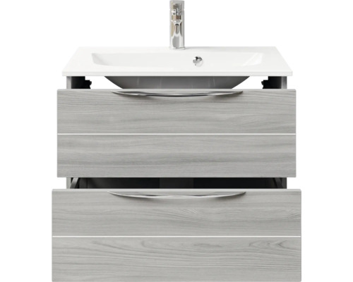 Waschtischunterschrank mit Waschbecken und zwei Schubladen
