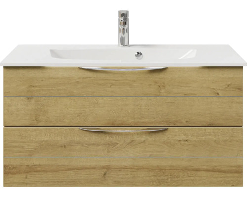 Waschtisch mit zwei Schubladen, Waschbecken und Armatur