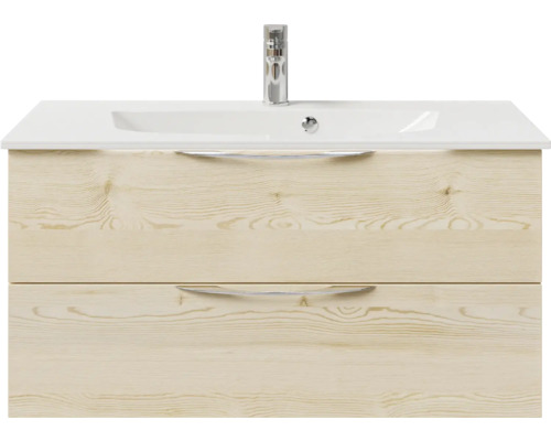 Waschtischunterschrank mit zwei Schubladen und Waschbecken