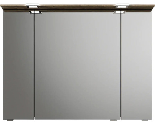 Spiegelschrank mit Beleuchtung und drei Türen