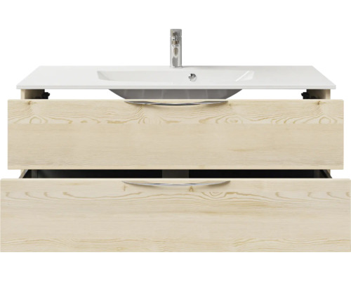 Waschtischunterschrank mit zwei Schubladen und Waschbecken