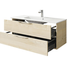 Waschtischunterschrank mit zwei Schubladen und Waschbecken