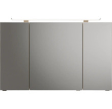 Badmöbelset 3-teilig Pelipal Sunline 300 BxHxT 117 x 200 x 48 cm Frontfarbe eiche mit Waschtisch Mineralmarmor Griff chrom SET-164-112