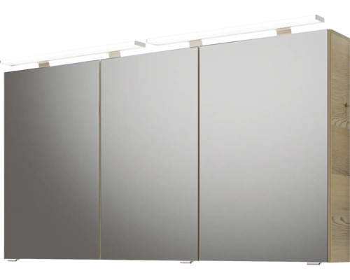 Spiegelschrank mit drei Türen und Beleuchtung