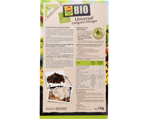Compo Bio Universal Langzeit Dünger Verpackung