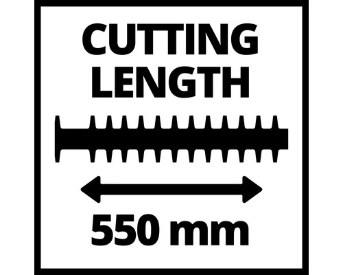 Schnittlänge 550 Millimeter