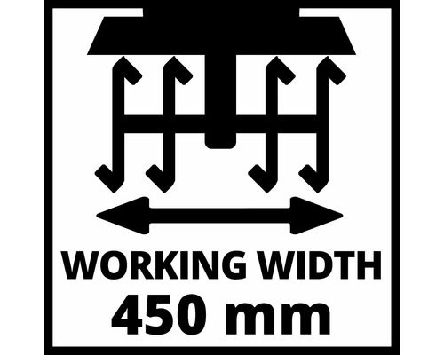 Arbeitsbreite 450 mm Symbol