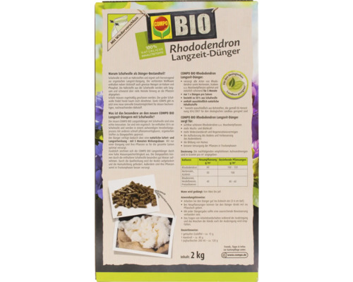 COMPO BIO Rhododendron Langzeit-Dünger Verpackung