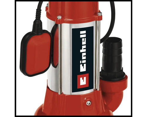 Einhell Schmutzwasserpumpe mit Schwimmerschalter und Anschlussstutzen