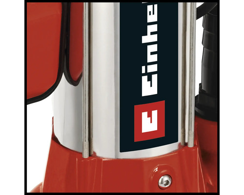 Detailansicht einer Tauchpumpe mit Einhell Logo