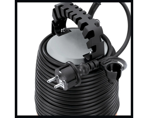 Kabeltrommel mit Stecker und Kabelaufwicklung