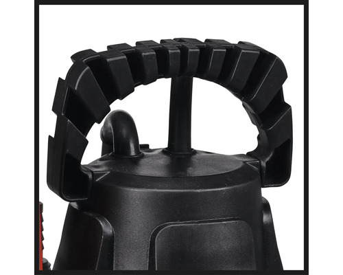 Detailansicht einer Schmutzwasserpumpe mit Tragegriff