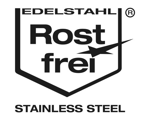 Rostfrei-Symbol für Edelstahl