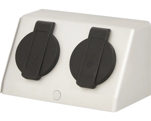 Doppelsteckdose mit Klappdeckel