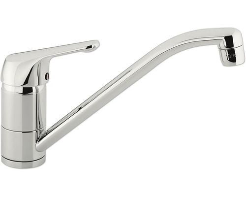 Küchenarmatur aus Metall mit hohem Auslauf