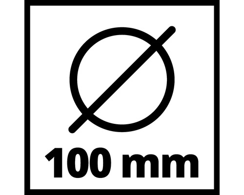 Symbol für 100 Millimeter Durchmesser