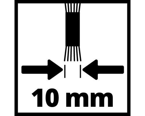 Symbol für 10 Millimeter Mindestabstand
