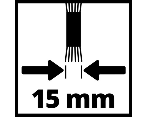 Symbol für 15 Millimeter Mindestabstand