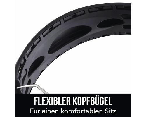 Detailaufnahme eines flexiblen Kopfhörerbügels