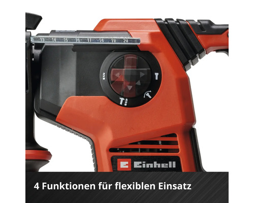 Einhell Logo auf Bohrmaschine mit Funktionsanzeige