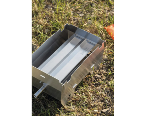 Edelstahl Holzkohlegrill für unterwegs