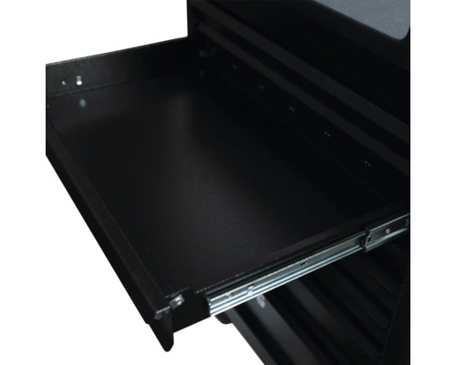 Detailaufnahme eines Werkstattwagen Schubfachs