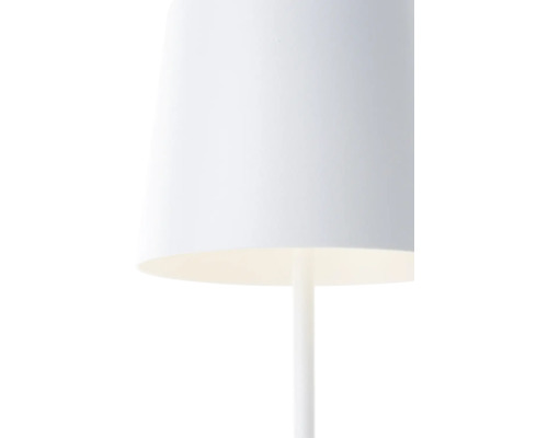 Nahaufnahme einer Tischleuchte mit Schirm