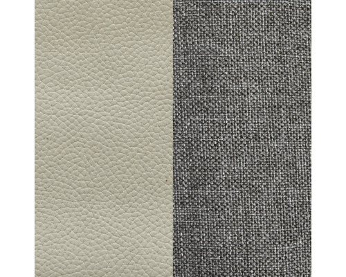 Nahaufnahme von Leder- und Stofftextur