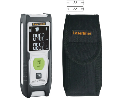 Laserliner Laser Range Master Gi3 Laser-Entfernungsmesser mit Tasche und Batterien