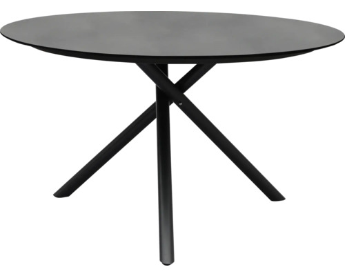 Runder Tisch mit Metallbeinen