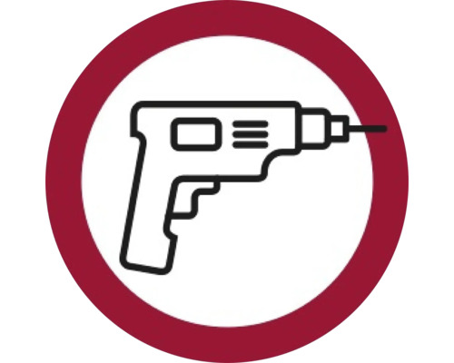 Symbol für Bohren erlaubt