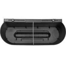 Schwarzer Balkonkasten mit Bewässerungssystem