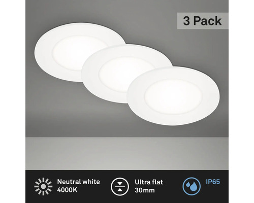 Drei LED Einbaustrahler im Set