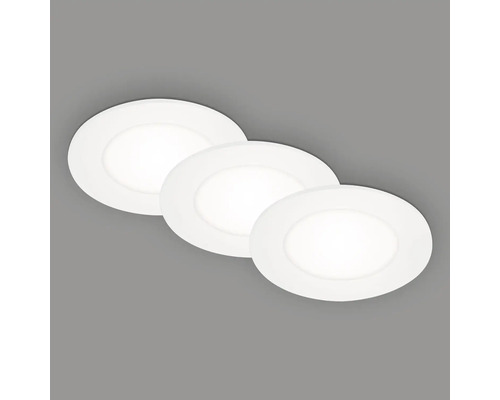 Drei runde LED Einbaustrahler